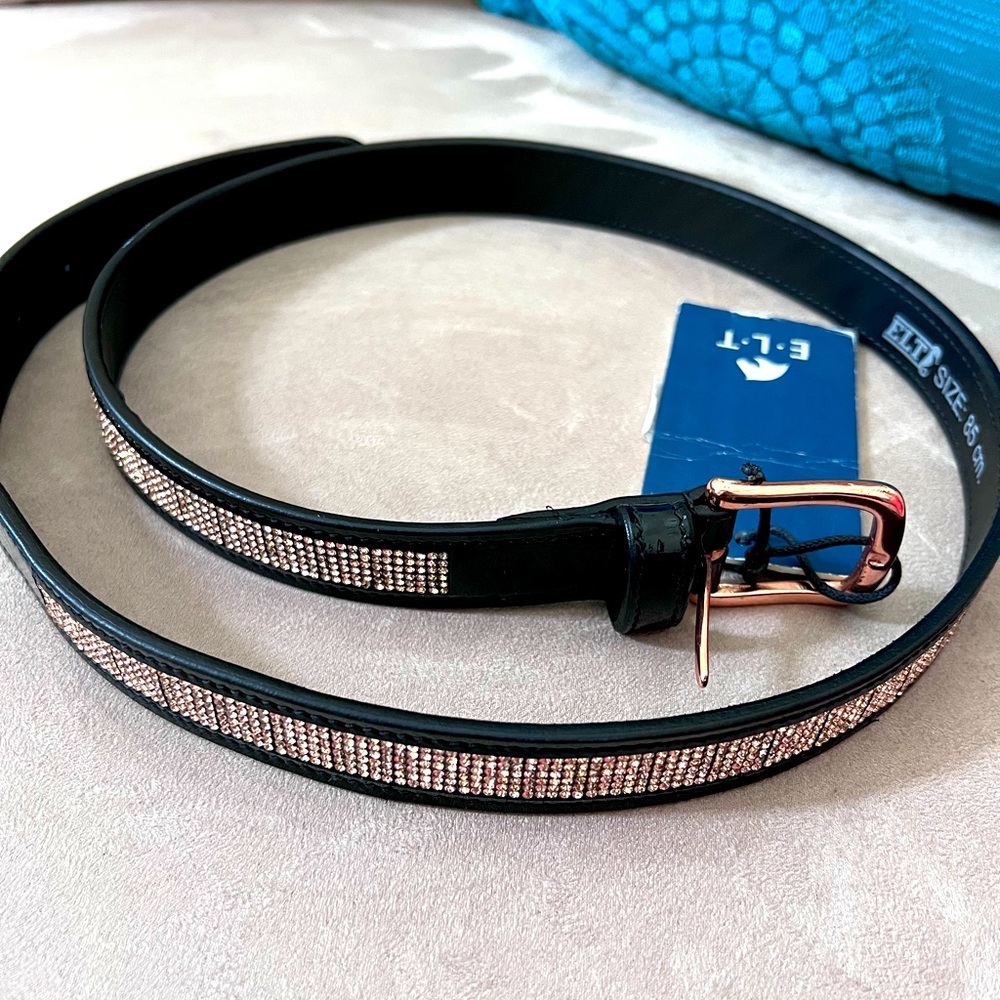 NWT Dressage Belt - Patent Leather & Rose Gold